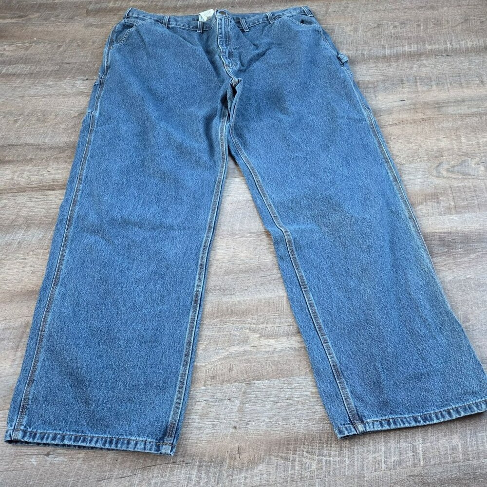 Men's Carhartt Denim blue Jeans Size 46x34 RN14806